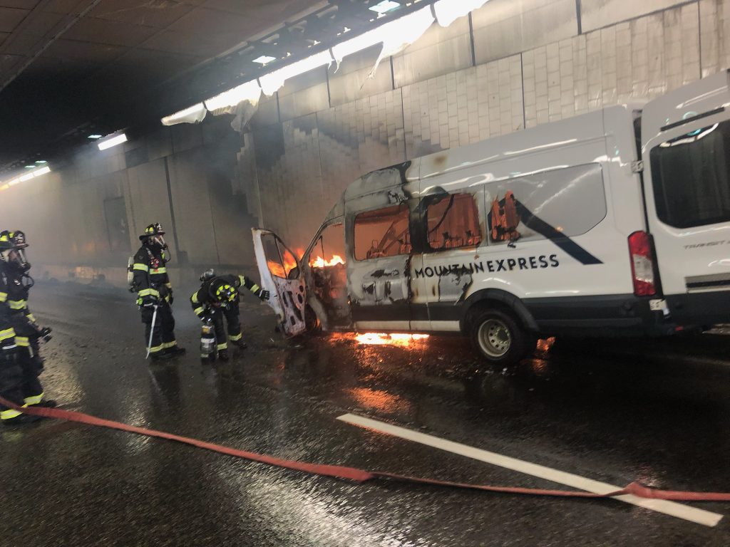 Vehicle fire in Eisenhower-Johnson Memorial Tunnels causes Interstate 70 closure Monday - Vimarsana News